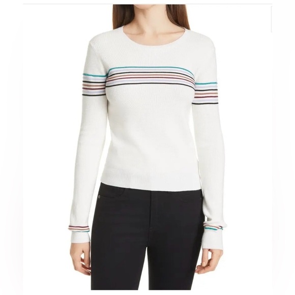Veronica Beard Tops - VERONICA BEARD Poise Stripe Top - Ivory Multi. Size S